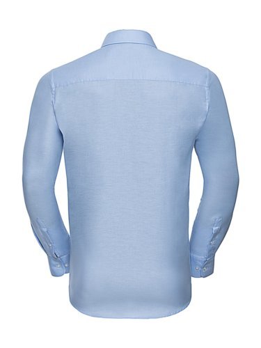 Chemise Oxford homme Tailored Fit blanche, col rigide, Malfini