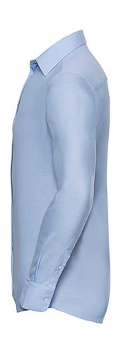 Chemise Oxford homme Tailored Fit blanche, col rigide, Malfini