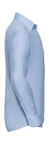 Chemise Oxford homme Tailored Fit blanche, col rigide, Malfini