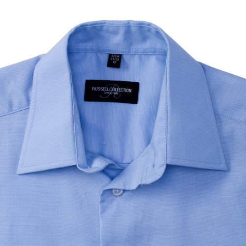 Chemise Oxford homme Tailored Fit blanche, col rigide, Malfini