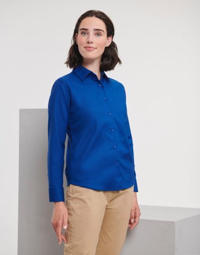 Camicia Oxford Donna Manica Lunga Classic Fit 130g