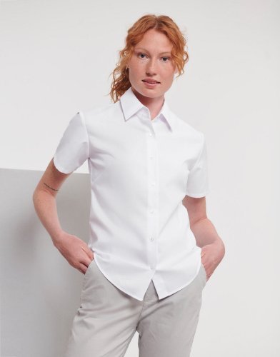 Camicia donna Oxford maniche corte