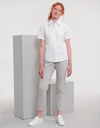 Camicia donna Oxford maniche corte