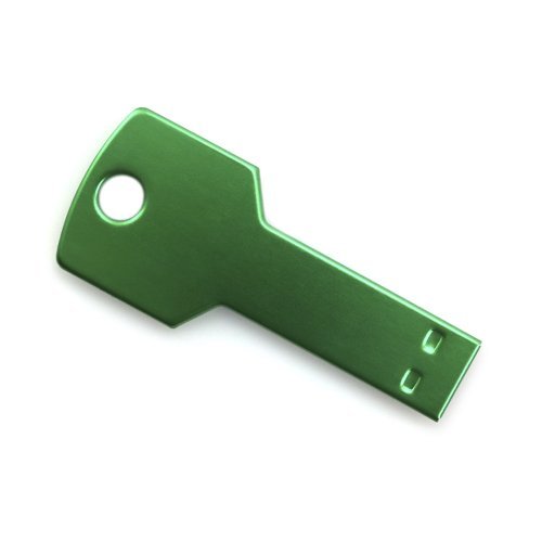 Fixing USB 16GB chiave alluminio lucido argento in scatola regalo