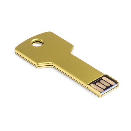 Fixing USB 16GB chiave alluminio lucido argento in scatola regalo