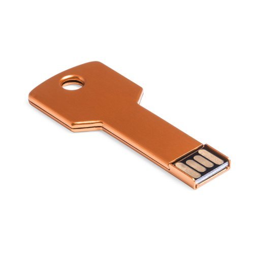 Fixing USB 16GB chiave alluminio lucido argento in scatola regalo