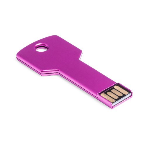 Fixing USB 16GB chiave alluminio lucido argento in scatola regalo