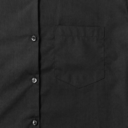 Chemise en popeline de coton classique ajustée à manches longues