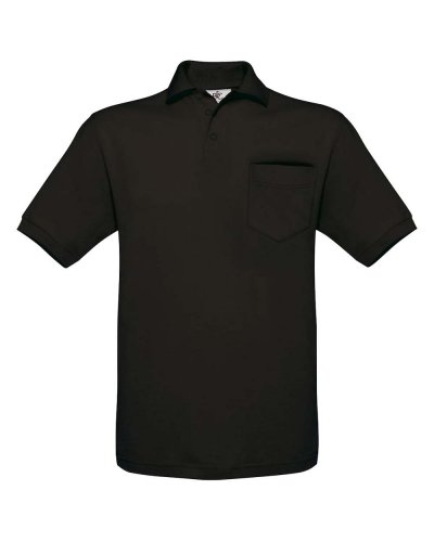 Polo Safran con tasca Black