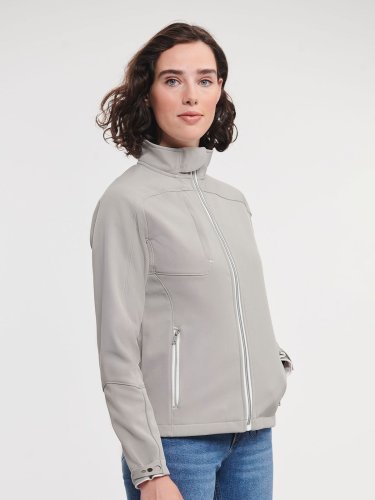 Softshell donna Bionic nera, antivento, traspirante, eco 320g/m²