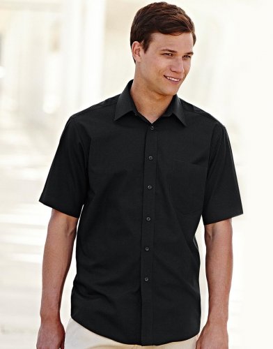 Camicia uomo in popeline maniche corte