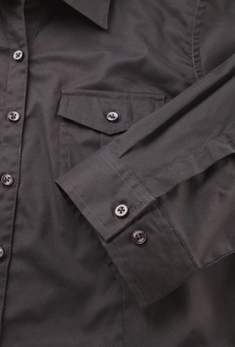 Camicia donna maniche 3/4 con risvolto