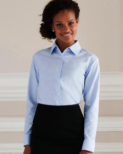 Camicia donna Oxford maniche lunghe