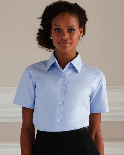 Camicia donna Oxford maniche corte