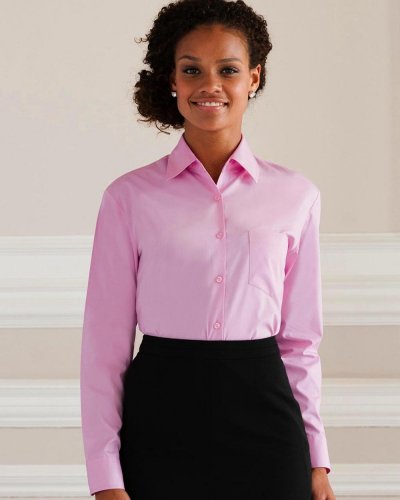 Camicia popeline puro cotone colletto classico maniche lunghe