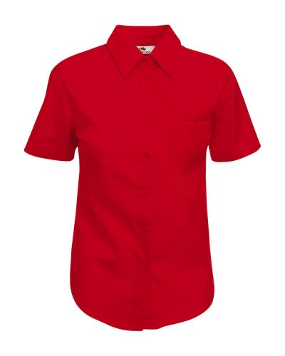 Camicia donna in popeline maniche corte