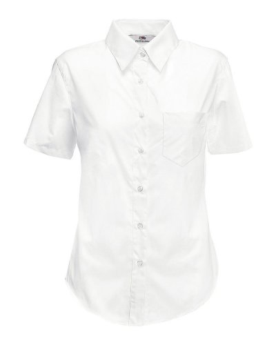 Camicia donna in popeline maniche corte