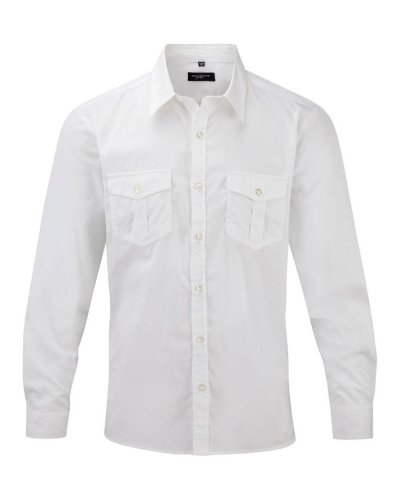 Camicia uomo maniche lunghe con risvolto