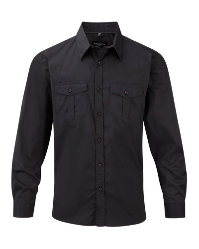 Camicia uomo maniche lunghe con risvolto