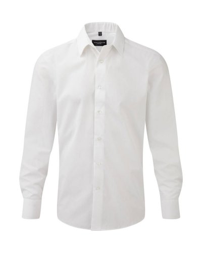 Camicia uomo popeline maniche lunghe