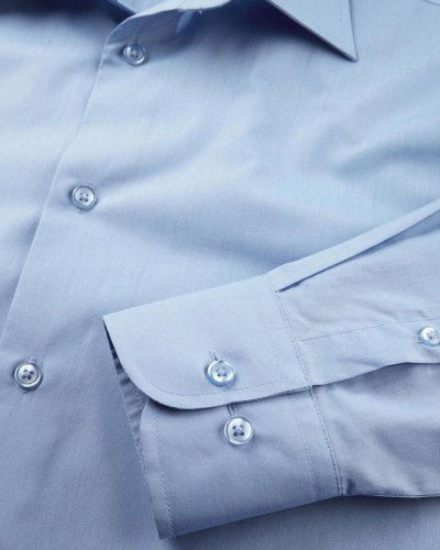 Camicia uomo popeline maniche lunghe