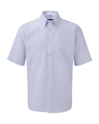 Camicia uomo Oxford base arrotondata maniche corte