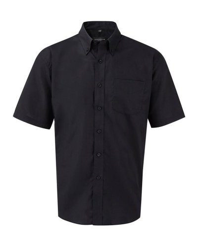Camicia uomo Oxford base arrotondata maniche corte