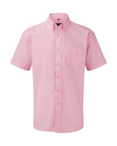 Camicia uomo Oxford base arrotondata maniche corte
