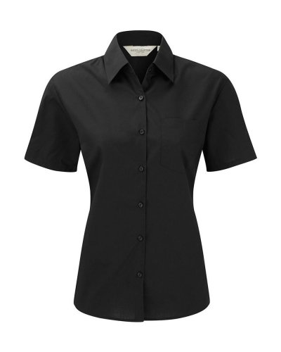 Camicia donna popeline maniche corte