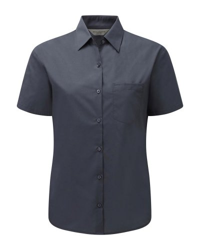Camicia donna popeline maniche corte