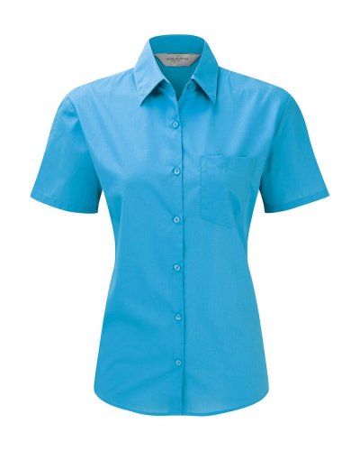 Camicia donna popeline maniche corte