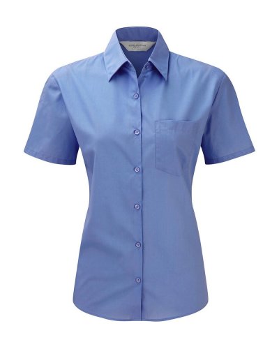 Camicia donna popeline maniche corte