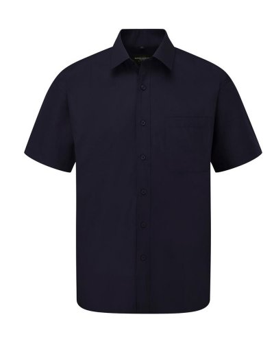 Camicia uomo popeline maniche corte tasca sul petto