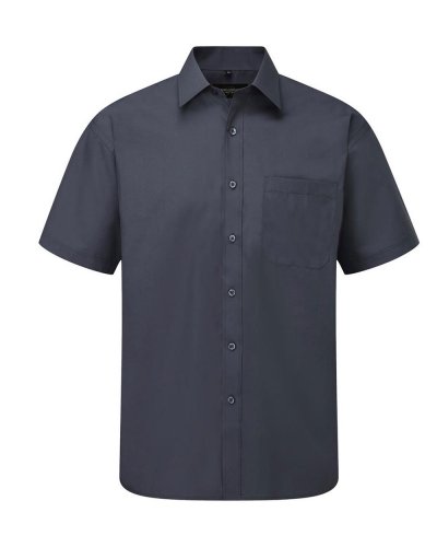 Camicia uomo popeline maniche corte tasca sul petto