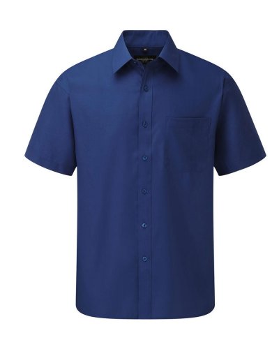 Camicia uomo popeline maniche corte tasca sul petto