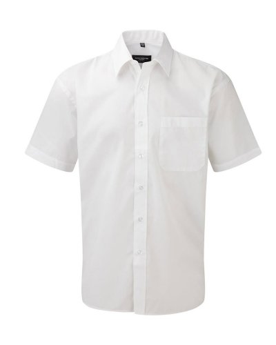 Camicia uomo popeline maniche corte tasca sul petto