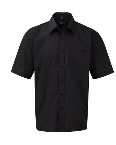 Camicia uomo popeline maniche corte tasca sul petto