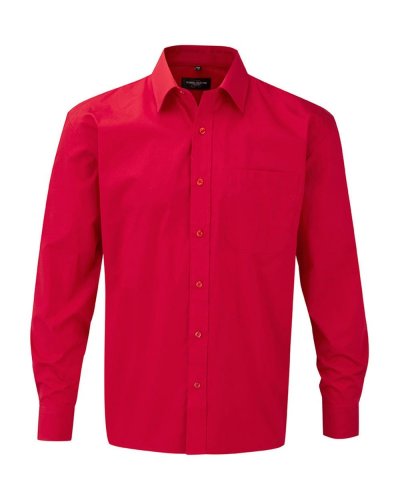 Camicia Popeline puro cotone maniche lunghe