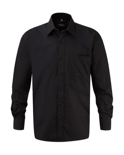 Camicia Popeline puro cotone maniche lunghe
