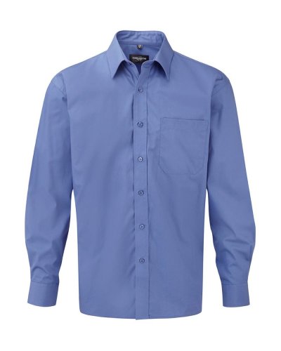 Camicia Popeline puro cotone maniche lunghe