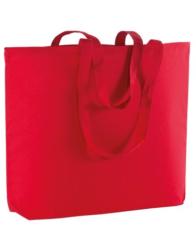 Shopper in cotone maxi con soffietto da 135 gr