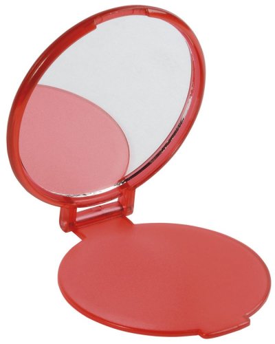 Specchietto pieghevole da borsetta Rosso