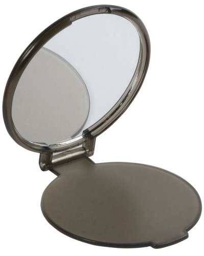 Specchietto pieghevole da borsetta Nero