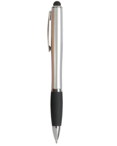 Penna touch con luce LED Argento