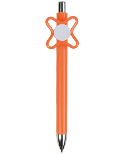 Penna colorata con Spinner a Tono Arancione