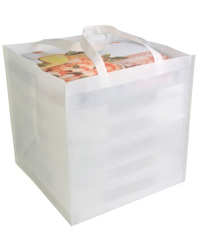 Shopper formato cartone da pizza Bianco