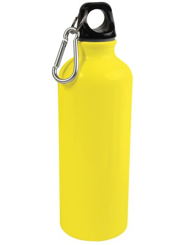 Borraccia FLUO da 500ml con Moschettone Giallo