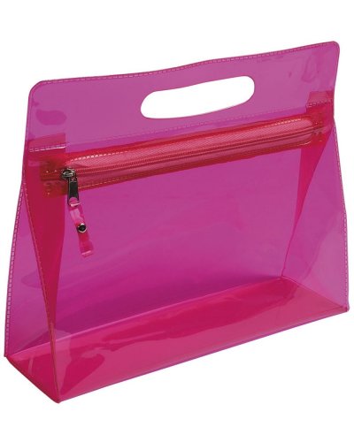 Beauty con chiusura a zip e maniglia Fucsia