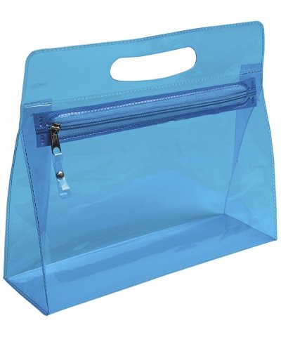 Beauty con chiusura a zip e maniglia Blu Royal