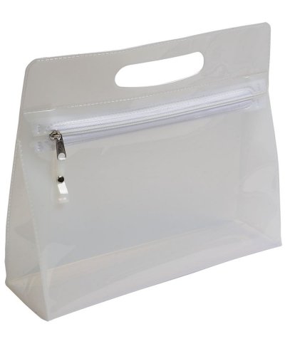Beauty con chiusura a zip e maniglia Bianco